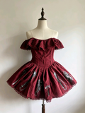 Crimson Crusade Battle Ruffle Mini Dress - Size 12