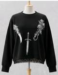 Dark Romance Weaponry Relaxed Sweat Top - Size 8