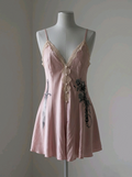 Dagger & Mace Satin Slip Dress – Dusty Pink Gothic Elegance size 8 , Size 14