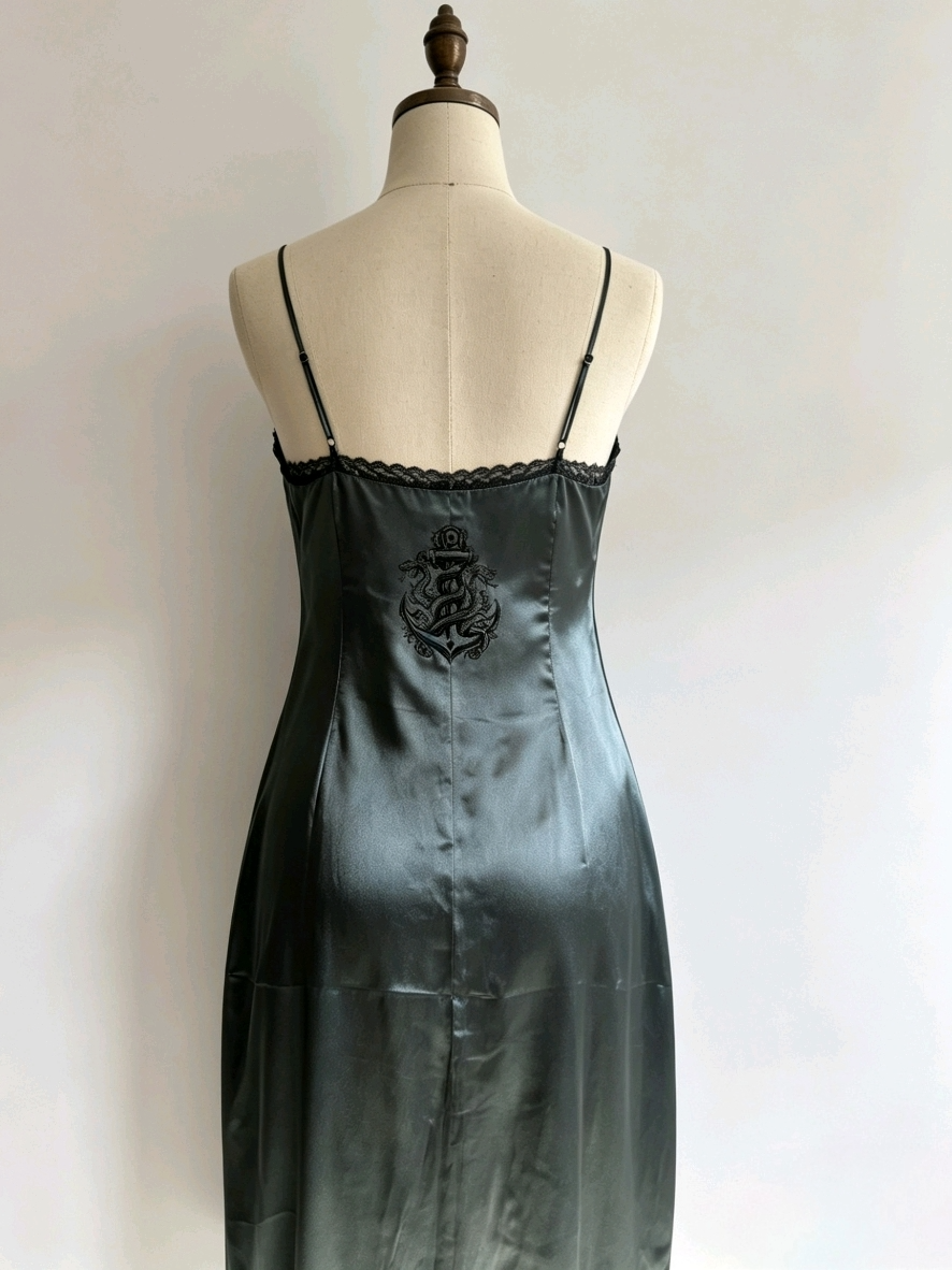 Widow’s Tide Satin Slip Gown - Size 14