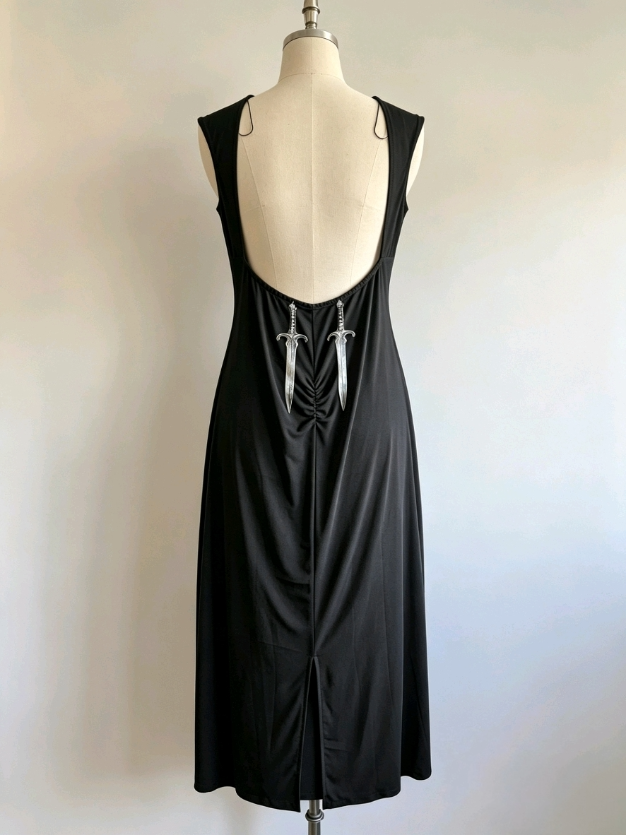 Dual Daggers Maxi Dress - Size 16