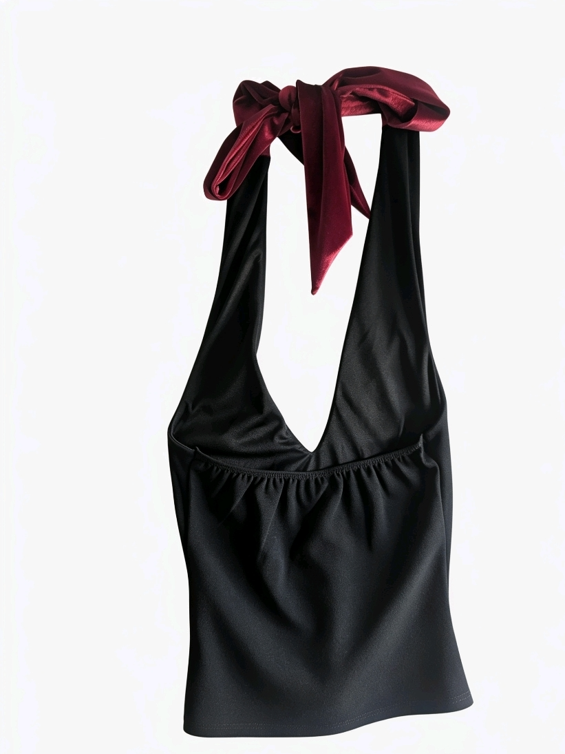 Key & Lock Halter Neck -  Gothic Rose & Key Print  -Size XS 4-6 UK