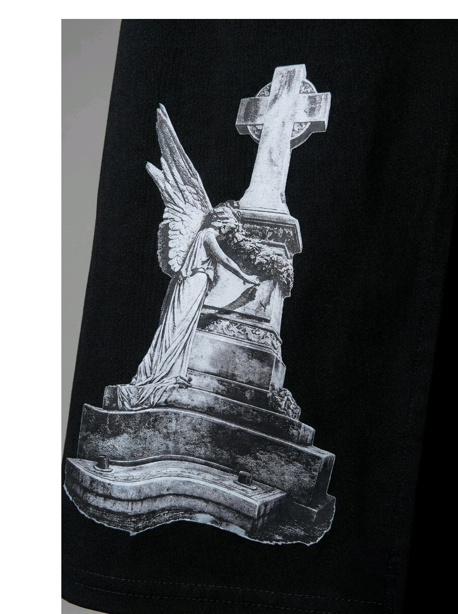 The Angels of Barcelona Cemetery – Gothic Mini Dress - Size 12